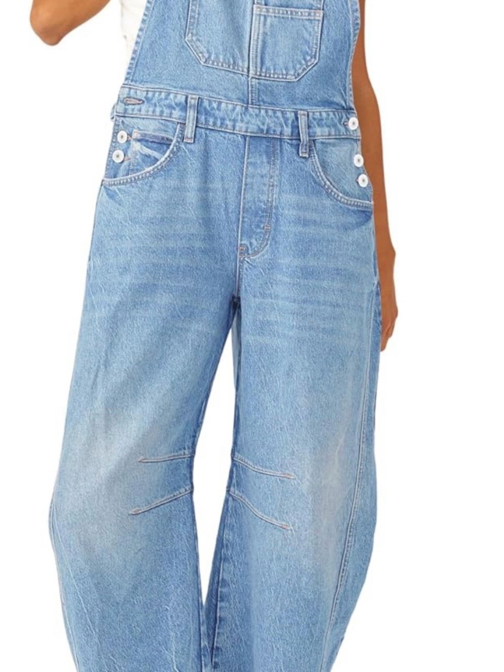 Light Wash Denim Overalls